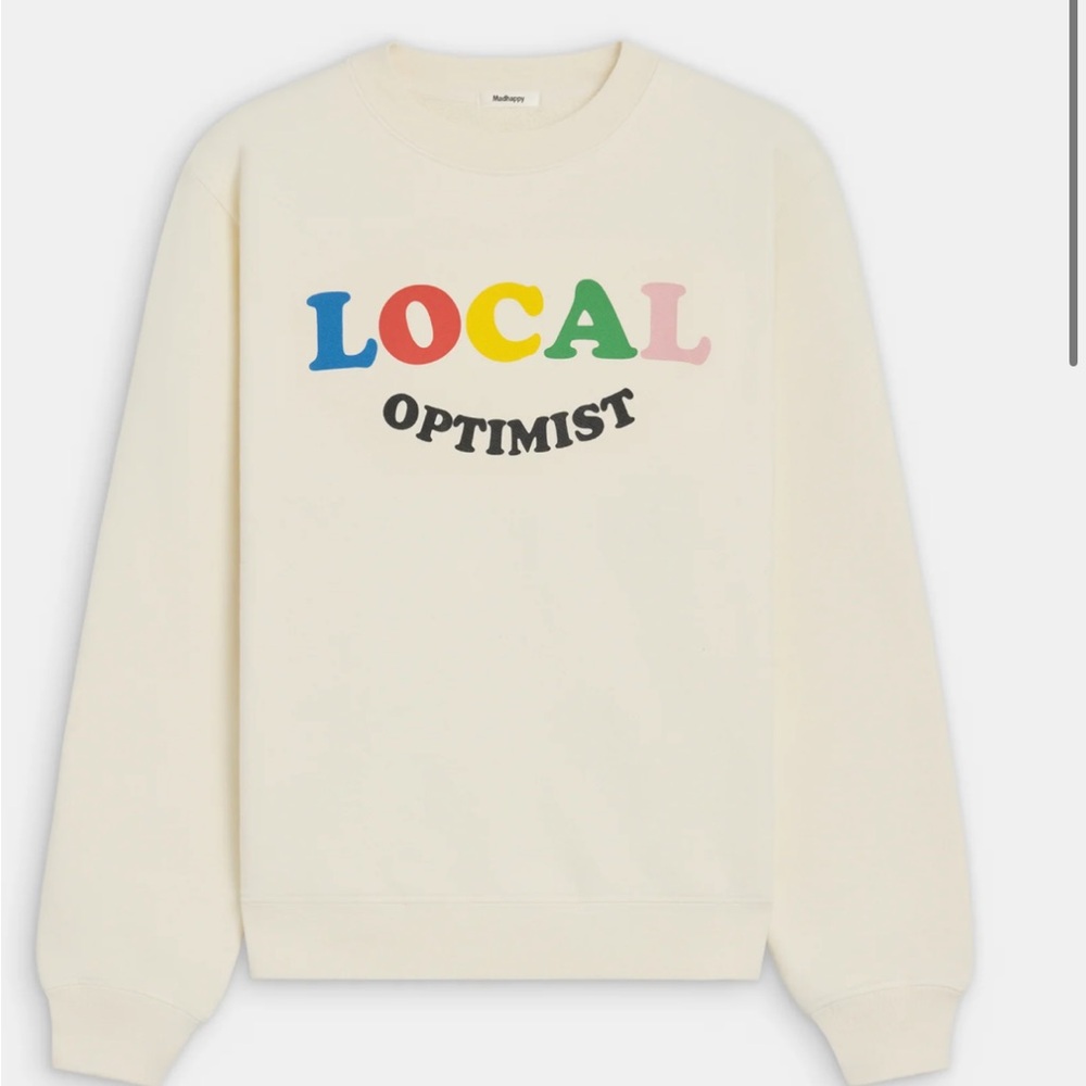 NWT* Madhappy Local Optimist Fleece Crewneck